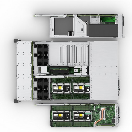 HPE SimpliVity 2600 изнутри Внутреннее устройство модуля HPE SimpliVity 2600
