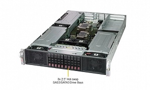 Сервер Supermicro SuperServer 2029GP-TR, до 6х NVIDIA GPU