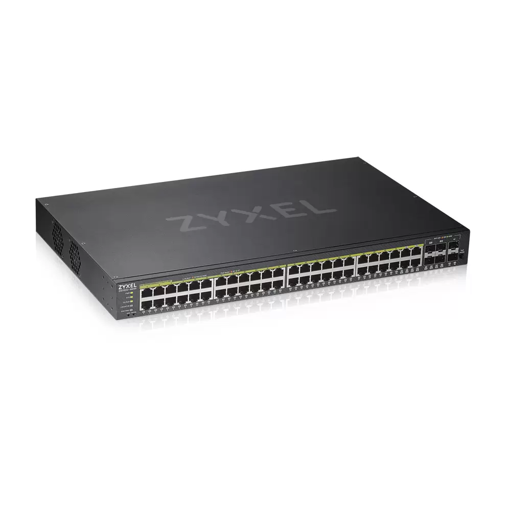 Фото Гибридный Smart коммутатор PoE+ ZYXEL NebulaFlex GS1920-48HPv2 [GS192048HPV2-EU0101F]