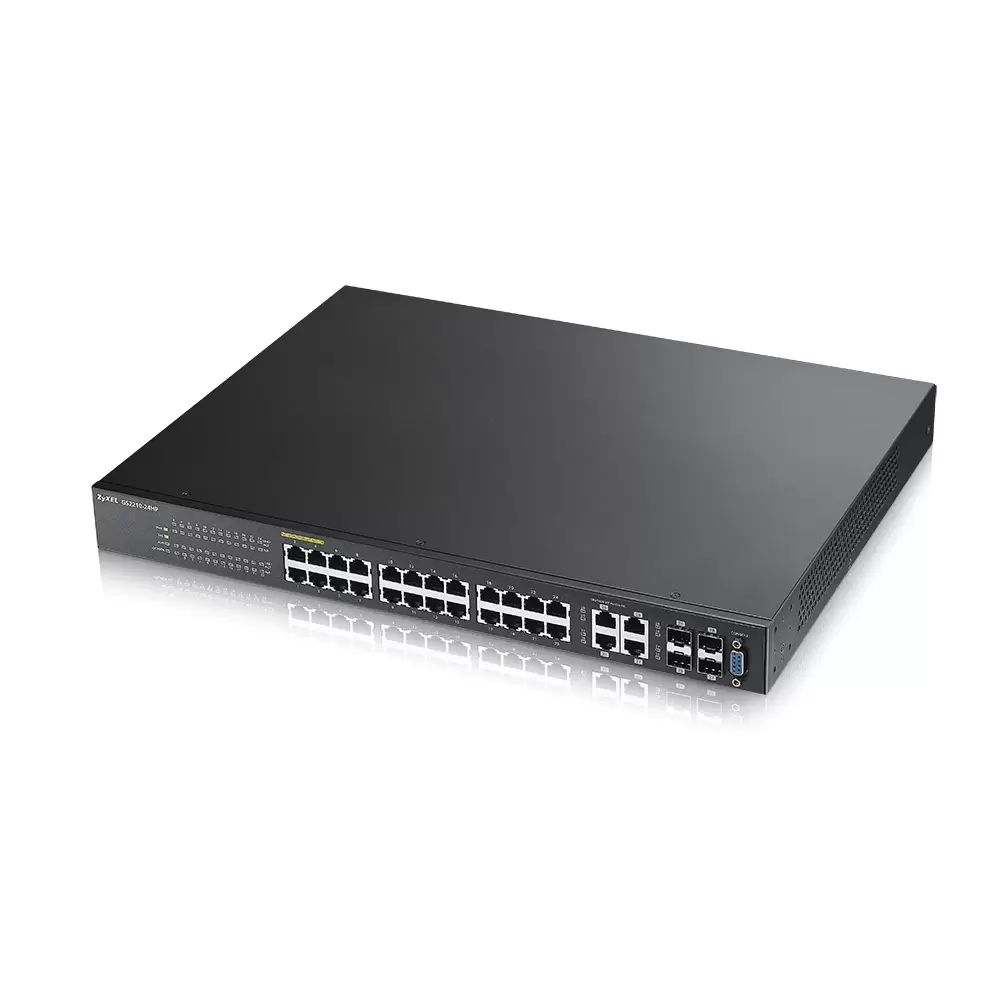 Фото L2 коммутатор PoE+ ZYXEL GS2210-24HP [GS2210-24HP-EU0101F]