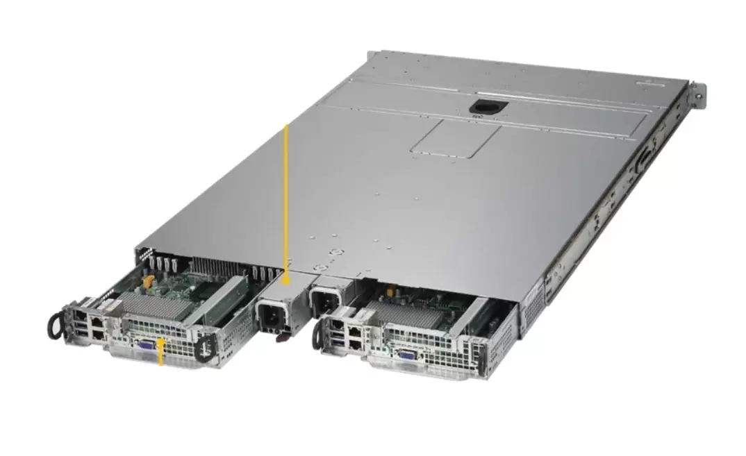 Фото Сервер Supermicro TwinPro 1U Superserver SYS-1028TP-DC1FR